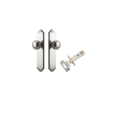 Iver Door Knob Paddington Shouldered Satin Nickel Passage Kit