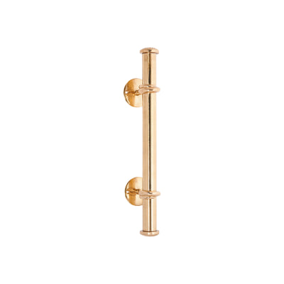 Tradco Pull Handle Bar Polished Brass H420xP92mm