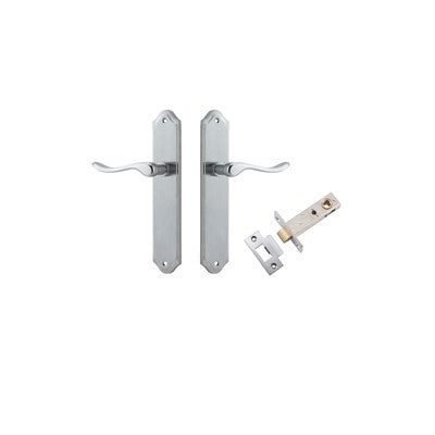 Iver Door Lever Stirling Shouldered Brushed Chrome Passage Kit