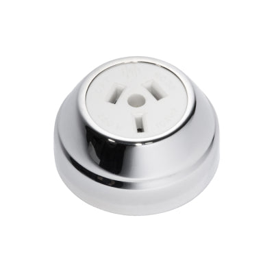 Tradco Socket Federation White Mechanism Chrome Plated D60xP29mm