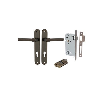 Iver Door Lever Helsinki Oval Signature Brass Key / Key Entrance Kit