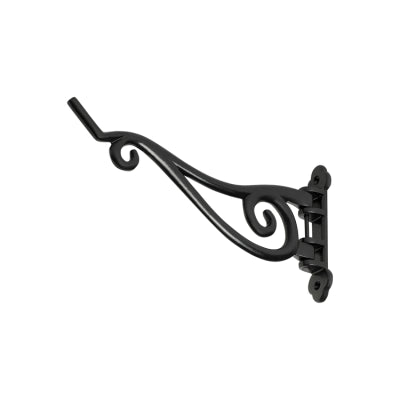 Tradco Planter Hook Bracket Iron Matt Black H125xP250mm