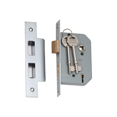 Tradco Mortice Lock 5 Lever Satin Chrome CTC57mm Backset 46mm