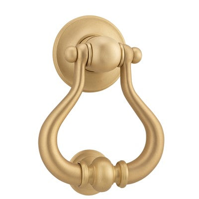 Iver Door Knocker Sarlat Brushed Brass H137xW115xP60mm BP70mm