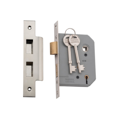 Tradco Mortice Lock 5 Lever Satin Nickel CTC57mm Backset 57mm