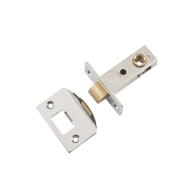 Tradco Tube Latch Split Cam 'D' Striker Polished Nickel Backset 45mm