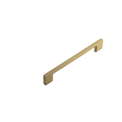 Iver Cabinet Pull Cali Brushed Brass With Backplate L205xW24xP31mm CTC160mm