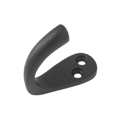 Tradco Robe Hook Single Matt Black H45xP42mm