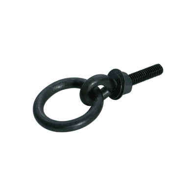 Tradco Cabinet Pull Handle Iron Bolt Ring Pull Matt Black D45mm