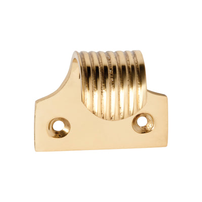 Tradco Sash Lift Reeded Polished Brass H40xW44xP28mm