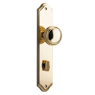 Iver Door Knob Paddington Shouldered Privacy Pair Polished Brass CTC85mm D55xP63mm BPH250xW48mm