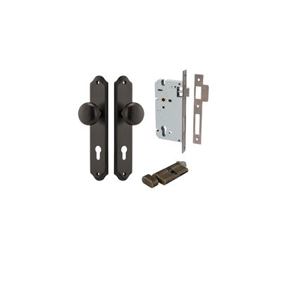 Iver Door Knob Cambridge Shouldered Signature Brass Key / Thumb Entrance Kit