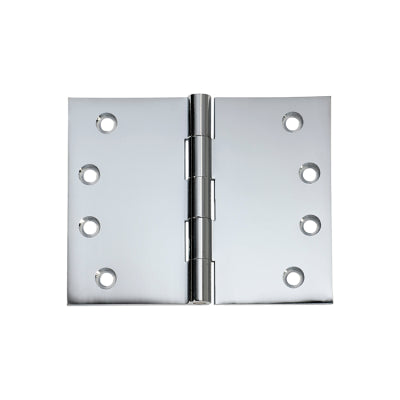 Southern Design Group Broad Butt Hinge - H100xW125mm - Chrome Plated Finish