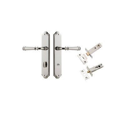 Iver Door Lever Verona Shouldered Polished Nickel Privacy Kit