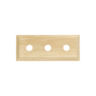 Tradco Switch Socket Block Classic Treble Pine H90xL225mm