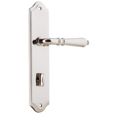 Iver Door Lever Sarlat Shouldered Privacy Pair Polished Nickel CTC85mm L111xP55mm BPH250xW48mm