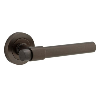 Iver Door Lever Helsinki Rose Round Concealed Fix Pair Signature Brass L137xP61mm BPD52mm