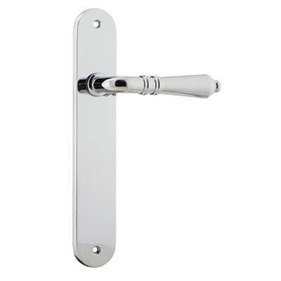 Iver Door Lever Sarlat Oval Latch Pair Polished Chrome L111xP53mm BPH240xW40mm