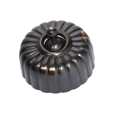 Tradco Switch Fluted Antique Copper D55xP40mm