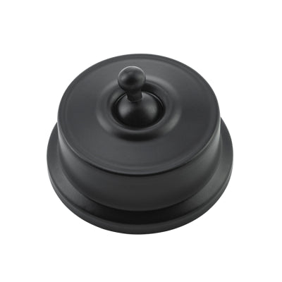 Tradco Switch Federation Matt Black D62xP38mm