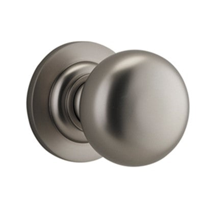 Iver Door Knob Cambridge Rose Round Concealed Fix Pair Satin Nickel D55xP67mm BPD58mm