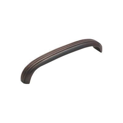 Tradco Cabinet Pull Handle Deco Curved Large Antique Copper L125xW20xP25mm