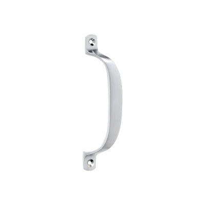 Tradco Cabinet Pull Handle Offset Satin Chrome L130xP23mm