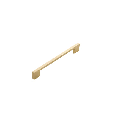 Iver Cabinet Pull Cali Polished Brass With Backplate L205xW24xP31mm CTC160mm