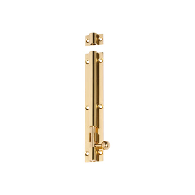 Tradco Barrel Bolt Polished Brass L150xW25mm Bolt 7.5mm