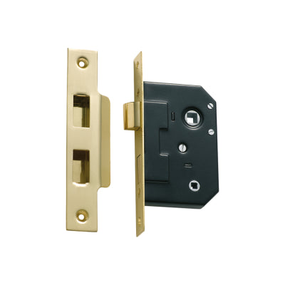 Tradco Mortice Lock Privacy Polished Brass CTC57mm Backset 44mm