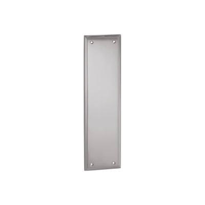 Tradco Push Plate Milton Satin Chrome H300xW75mm