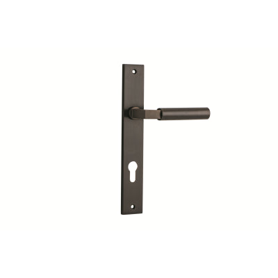 Iver Door Lever Berlin Rectangular Euro Pair Signature Brass CTC85mm L120xP57mm BPH240xW38mm