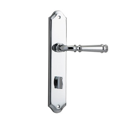 Iver Door Lever Verona Shouldered Privacy Pair Polished Chrome CTC85mm L122xP58mm BPH250xW48mm