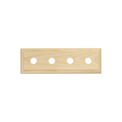 Tradco Switch Socket Block Traditional Quad Pine H90xL280mm