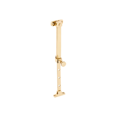 Tradco Casement Stay Telescopic Pin Polished Brass L200-295mm