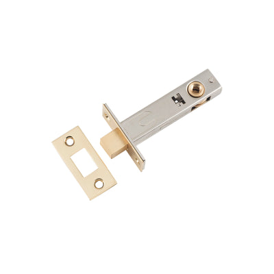 Tradco Privacy Bolt Polished Brass Backset 70mm