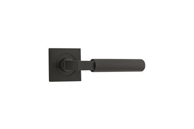 Iver Door Lever Brunswick Rose Square Concealed Fix Pair Matt Black L120xP60mm BPH52xW52mm