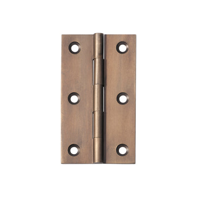 Southern Design Group Fixed Pin Hinge - H89xW50mm - Antique Brass Finish