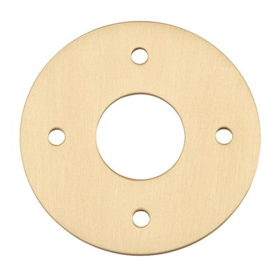 Iver Adaptor Plate Pair Rose Round Brushed Brass OD60xP2mm ID22mm CTC41.5mm