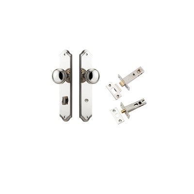 Iver Door Knob Paddington Shouldered Polished Nickel Privacy Kit