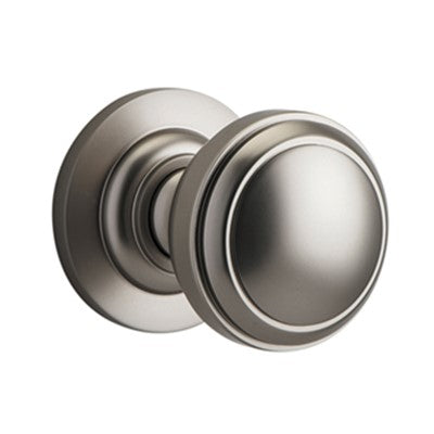 Iver Door Knob Paddington Rose Round Concealed Fix Pair Satin Nickel D55xP68mm BPD58mm