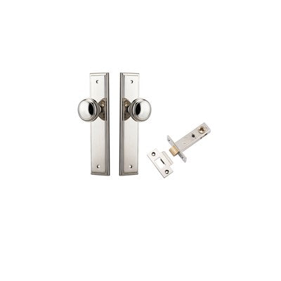 Iver Door Knob Paddington Stepped Polished Nickel Passage Kit