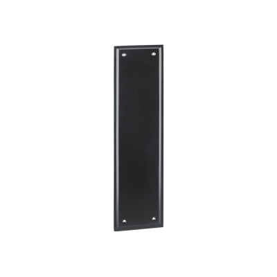 Tradco Push Plate Milton Matt Black H300xW75mm