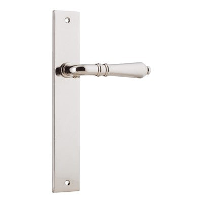 Iver Door Lever Sarlat Rectangular Latch Pair Polished Nickel L111xP53mm BPH240xW38mm