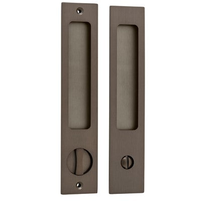 Iver Sliding Door Pull Rectangular Privacy Pair Signature Brass H225xW45xP2.5mm