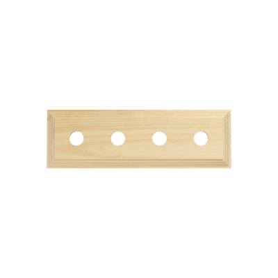 Tradco Switch Socket Block Classic Quad Pine H90xL280mm