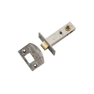 Tradco Tube Latch Split Cam 'D' Striker Rumbled Nickel Backset 60mm