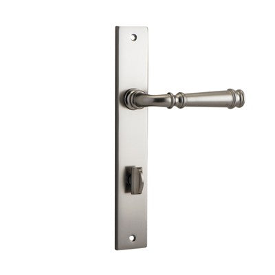 Iver Door Lever Verona Rectangular Privacy Pair Satin Nickel CTC85mm L122xP56mm BPH240xW38mm