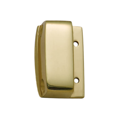 Tradco Screen Door Latch Box Keeper Polished Brass H43xW28mm