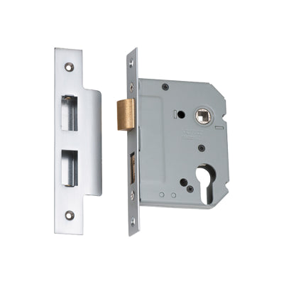 Tradco Mortice Lock Euro Satin Chrome CTC47.5mm Backset 57mm